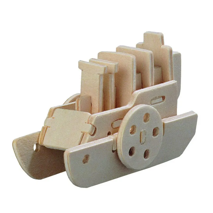 

Wooden Retro Steam ship Model Building Blocks Toys 3D Brick Educational Toys Children Gift
