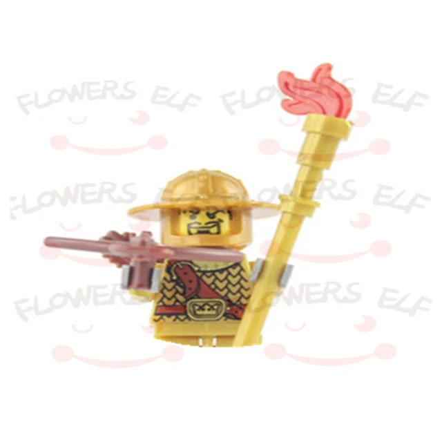 1PCS Blue Lion Red Green Dragon Knight Mini Two-person Villain Middle Age Assembling Building Blocks Children'sToy Medieval Knig 9802E