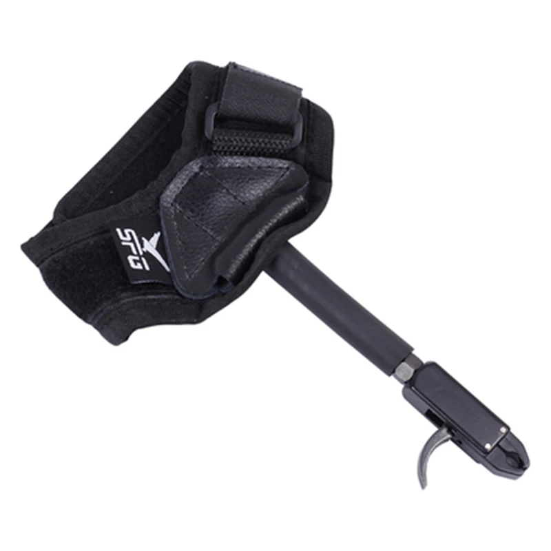 

New Elong Outdoor Black Color Archery Caliper Release Aid Compound Bow Strap Shooting Pro Arrow Trigger Wristband Archery Bow
