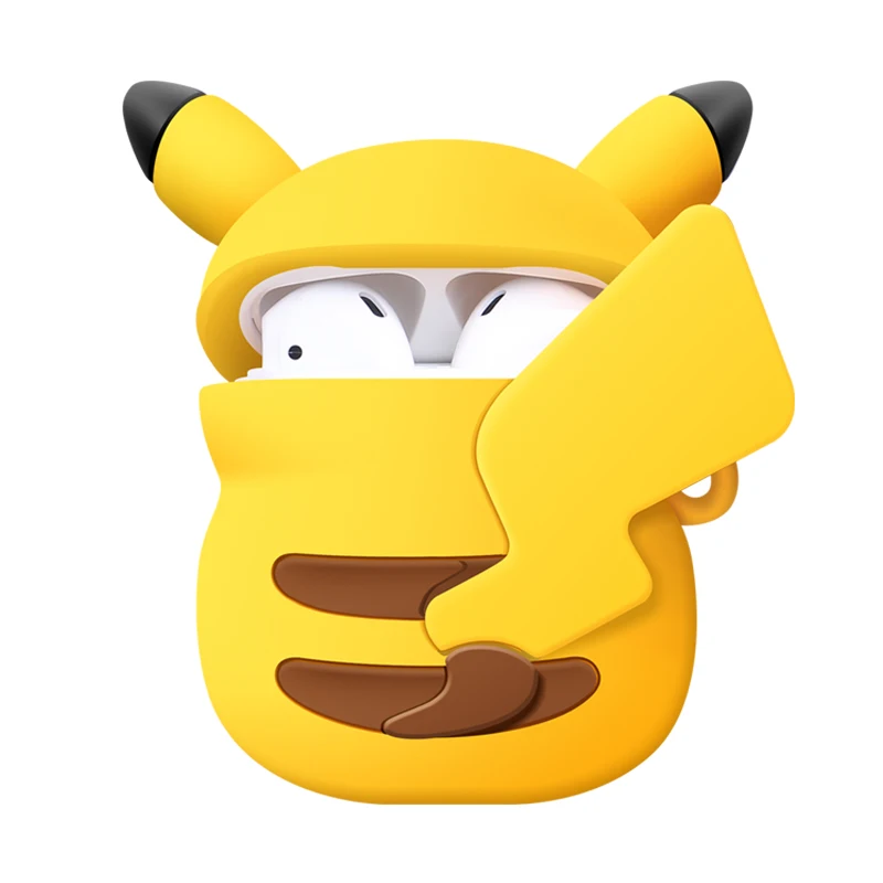 Беспроводной Bluetooth чехол для наушников Pokemon Pikachu для Apple AirPods Pro, силиконовый чехол для наушников s для Airpods2, защитный чехол
