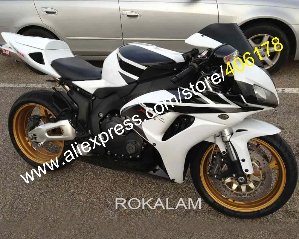 Для Honda CBR1000RR 06 07 CBR 1000 1000RR CBR1000 RR 2006 2007 белый черный спортивный велосипед комплект