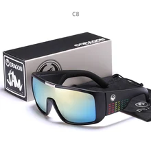 Ветрозащитные зеркальные линзы для мужчин Дракон DOMO для вождения рыбалки Солнцезащитные очки Квадратные очки для мужчин UV400 летние оттенки очки