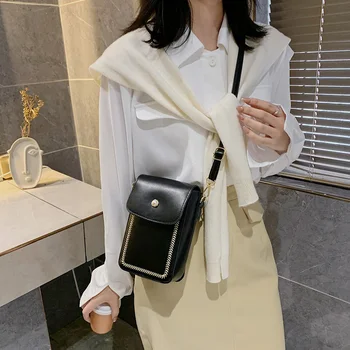 

PU Leather Crossbody Bags Simple Solid Color Summer Lady Shoulder Handbags Female Simple Totes for Women 2020 Trend