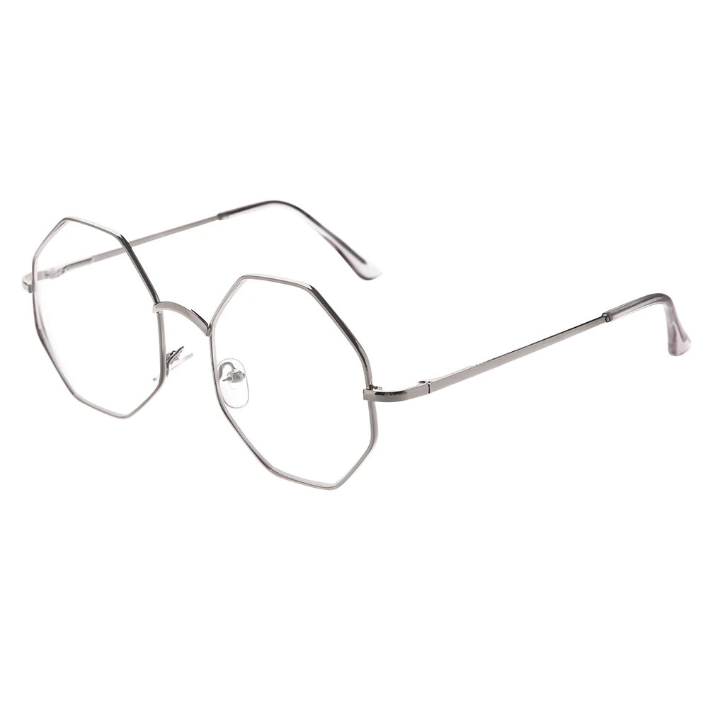 Очки для чтения диоптрийные-1-1,5-2-2,5-3-3,5-4 Ультра светильник из смолы для дальнозоркости круглые очки для близорукости близорукие очки - Цвет оправы: Silver