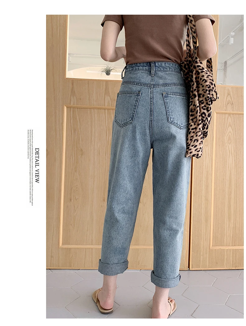 Высокая Талия Для женщин джинсы штаны-шаровары джинсы Mujer узкие Джинсы бойфренда джинсы в винтажном стиле Винтаж джинсовые штаны в Корейском стиле шикарные штаны уличная одежда