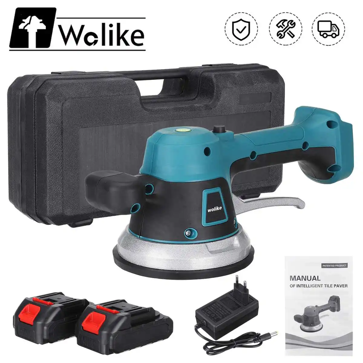 Wolike 3500W Tiling Tile Machine Tiles Vibrator Suction Cup Adjustable