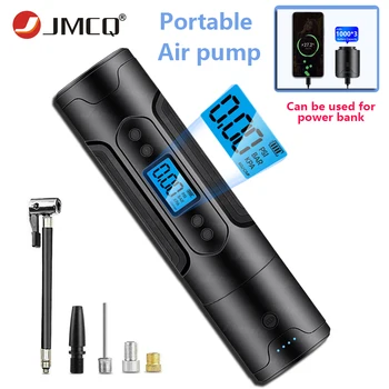 

JMCQ Wireless 3 in 1 Car Air Pump Compressor Portable Inflatable mini pump Can be used as a power bank Digital Display Inflators