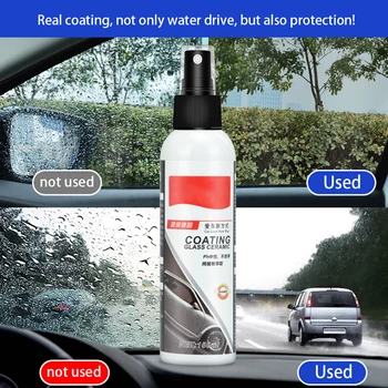 

150ML Ceramic Car Coating Scratch Remover Nano-coated Auto Glass Rainproof Agent Auto Glass Rain Mark Oil Film Remover Polish Wa