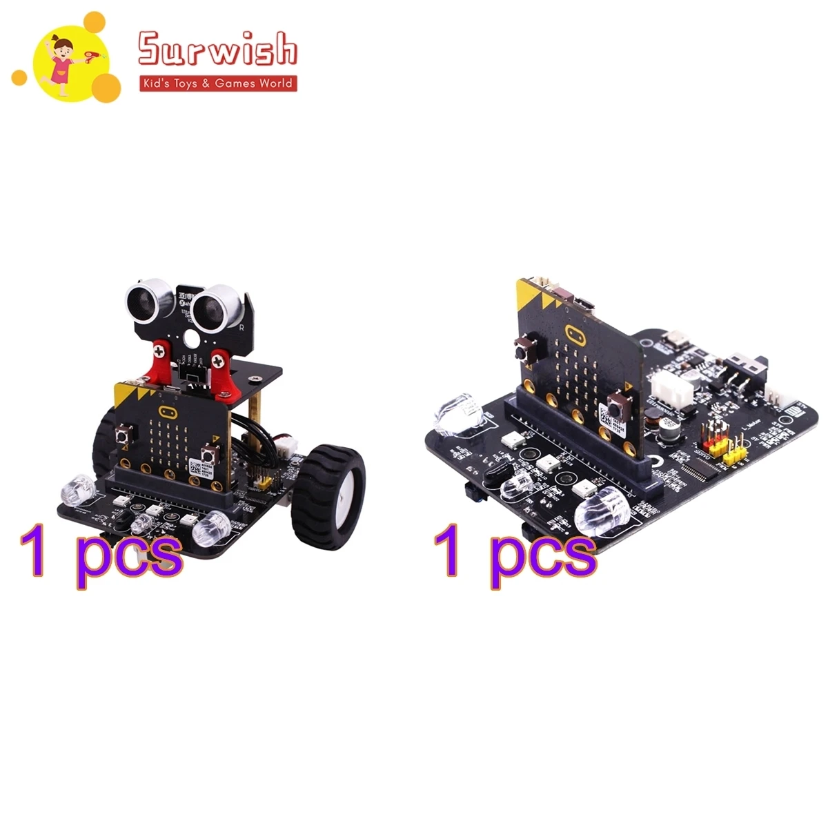 Графический программируемый робот-автомобиль с Bluetooth IR и отслеживающим модулем Stem паровой робот Автомобильная игрушка для микро: бит BBC +