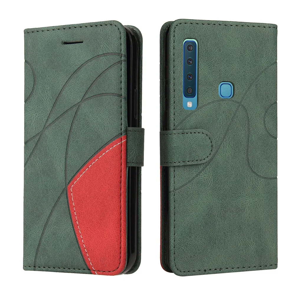 cute samsung cases Samsung Galaxy A9 2018 Case Leather Wallet Flip Cover Samsung Galaxy A9 2018 Phone Case For Galaxy A7 2018 Luxury Flip Case cute phone cases for samsung 