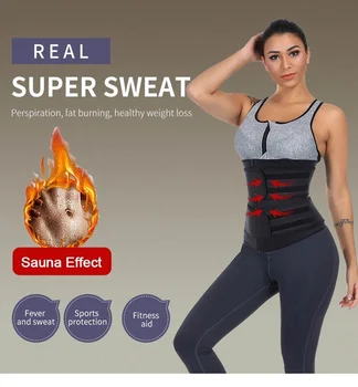 

Slimming Girdles Waist Trainer Women Body Shaper Waist Corset Neoprene Sweat Sport Trimmer Belt Workout Support Boned Shapewear