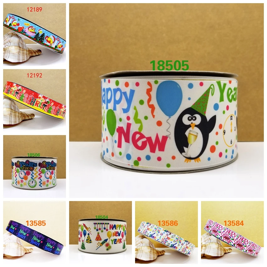 Free shipping 50 yard cartoon printed grosgrain ribbon 18506
