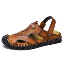 Новинка; Мужская обувь; кожаные удобные легкие дышащие повседневные модели; нескользящая износостойкая модная мужская обувь