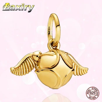 

2020 New Luxury Charms Beads 100% 925 Sterling Silver Charms Bracelet Beads Fit Charms Silver 925 Original For Jewelry Making