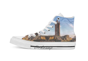 

Scrabo Newtownards Please Enlarge Custom Casual High Top lace-up Canvas shoes sneakers Drop shipping