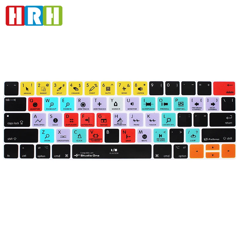 Чехол для клавиатуры HRH Studio A1706/A1707/A1989/A2159 силиконовый защитный чехол с горячей