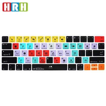 

HRH Studio One Shortcut Hotkey Silicone Keyboard Cover Protector Skin for Macbook Pro 13"15" Touch Bar A1706/A1707/A1989/A2159