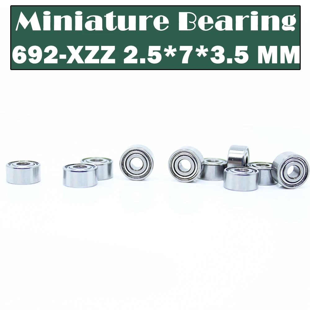 

692XZZ подшипник (10 шт.) 2,5*7*3,5 мм Миниатюрные шарикоподшипники 619/2XZZ