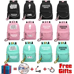 Странные вещи сумка Billie Eilish рюкзак для подростков мальчиков и девочек детские школьные сумки раппер Женские повседневные студенческий