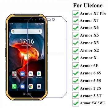 Перейти на Алиэкспресс и купить 10-1 шт. закаленное стекло для Ulefone Armor X7 Pro пленка на Ulefone Armor X X2 X3 X5 X6 6E 6S 6 5S 5 2S 3 T 3WT защита для экрана
