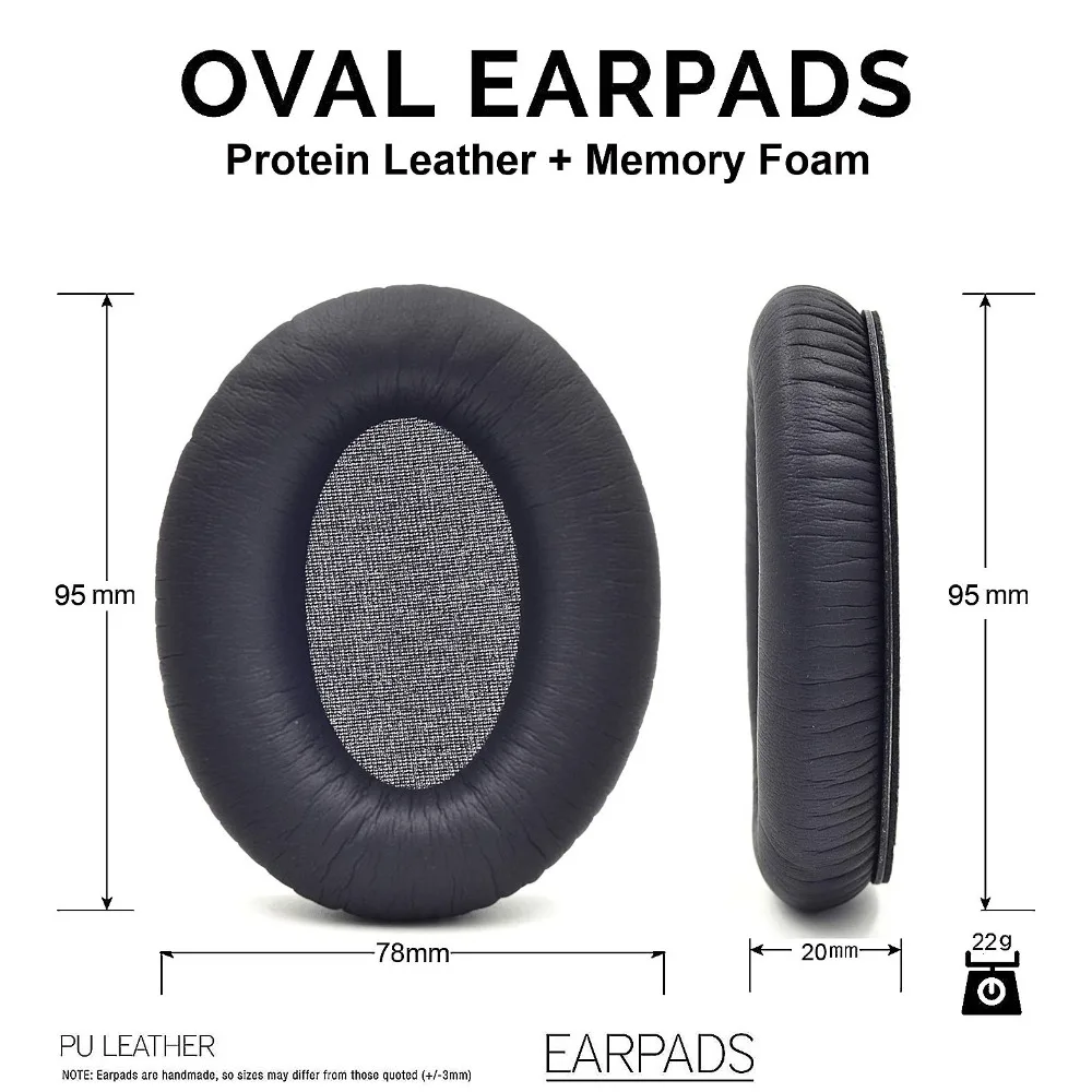 Replacement Earpads Ear Cushion Pads For Audio-Technica ATH-ANC7 ATH-ANC7B ATH-ANC9 ATH-ANC27 ATH-ANC29 ATH-ANC70 Headphones