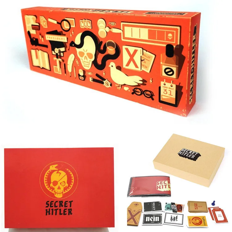 Секретные Гитлеровские карточные игры, скрытые роли, настольная игра, игра с друзьями и семьей, HTL