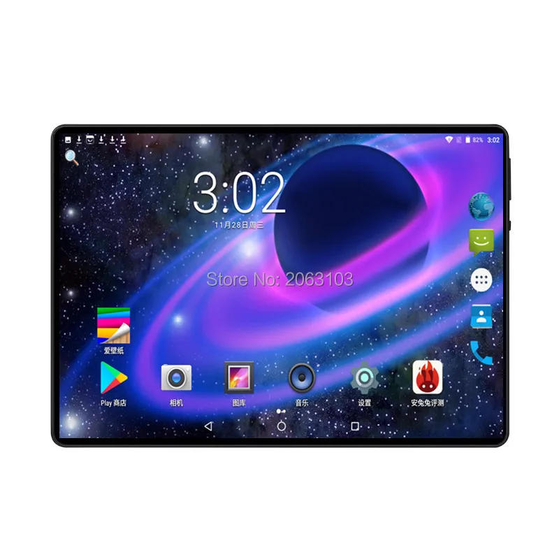 BOBARRY 10 дюймовый планшетный ПК Ocat Core 6 ГБ ОЗУ 128 Гб ПЗУ Android 9 0 GPS Две sim карты 1920 * 1200IPS 3G