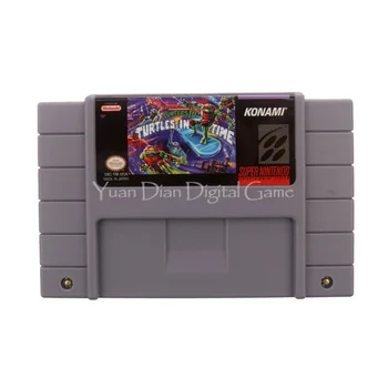 

For Nintendo SFC/SNES Video Game Cartridge Console Card Teenage Mutant Hero Turtles IV English Language US Version