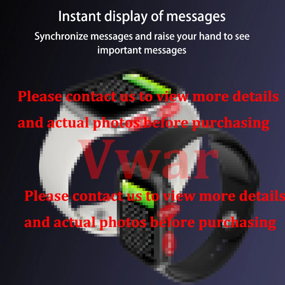  Vwar AW5 Always on Display IWO 13 Smart Watch 1:1 SmartWatch 44mm Case for Apple iOS Android Xiaomi - 4000342412357