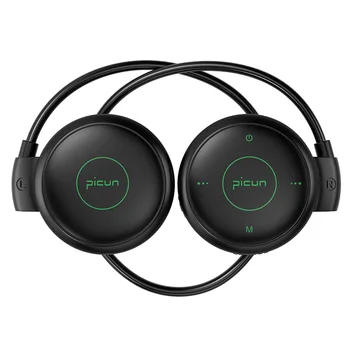 

Picun T6 Wireless Bluetooth Earphone Ear Hook Sport Waterproof Headset Noise Reduction Earphones With MP3 FM Support TF Card