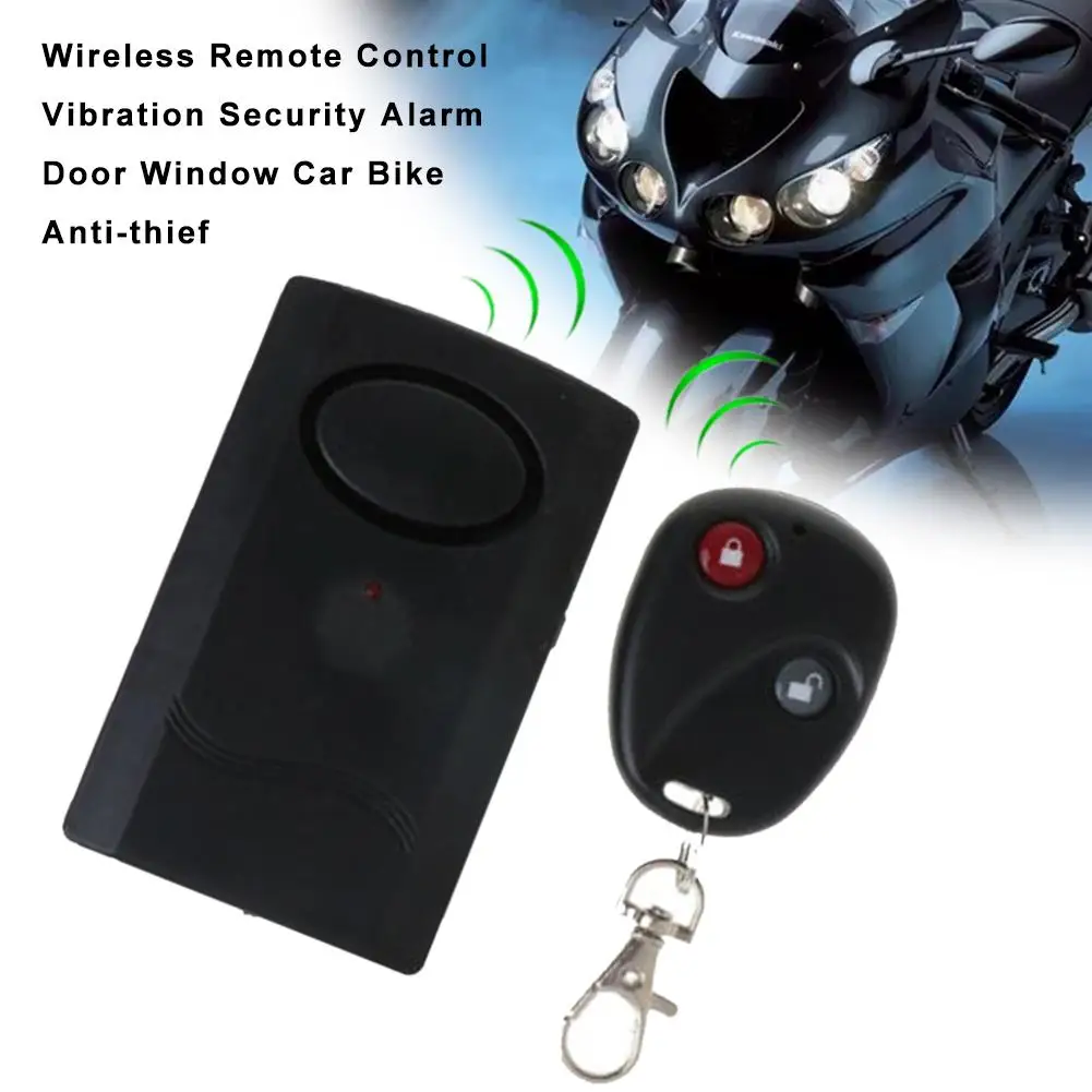 

1Set Motorcycle Wireless Remote Control Vibration Security Alarm Door Window Car Bike Anti-thief Alarm