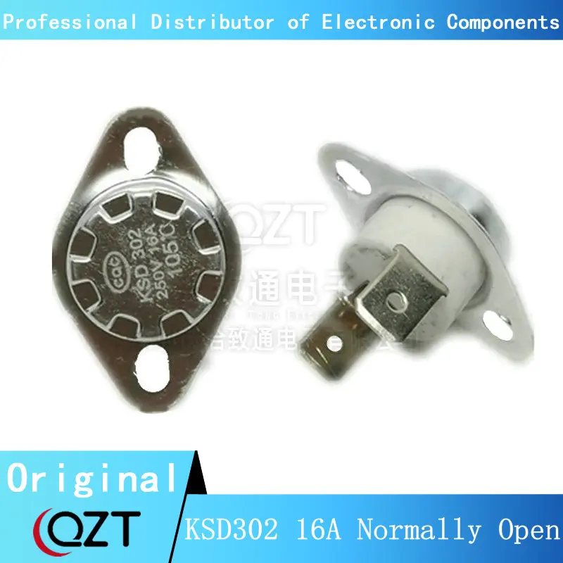 10PCS Bimetal Thermostat KSD302 Normally open 40C-100C Ceramics 16A250V 40C 45C 50C 55C 60C 70C 75C 80C 85C 90C 100C degrees 10pcs 892 1ac c 24vdc 5a 4 pin replaces hf33f 024 hs3 a group of normally open relays