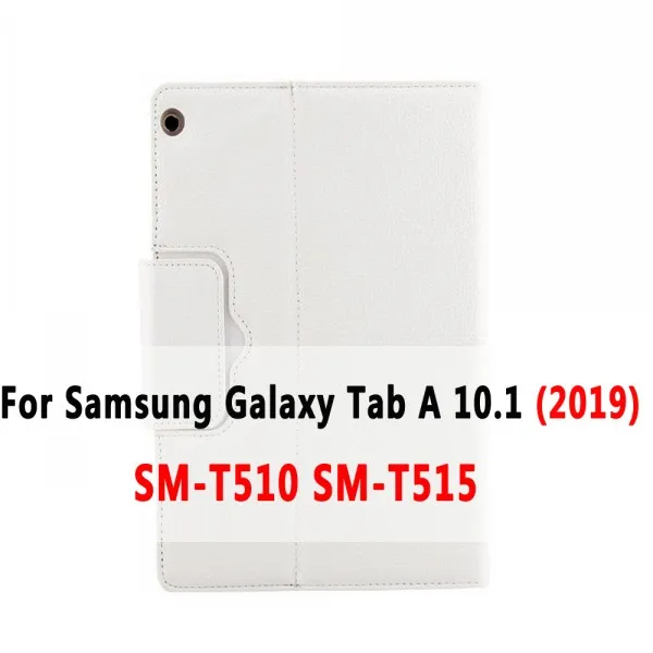 Чехол с клавиатурой Bluetooth для samsung Galaxy Tab A A6 10,1 T580 T585 T580N T585N T510 T515 чехол с клавиатурой+ подарок - Цвет: T510 white case