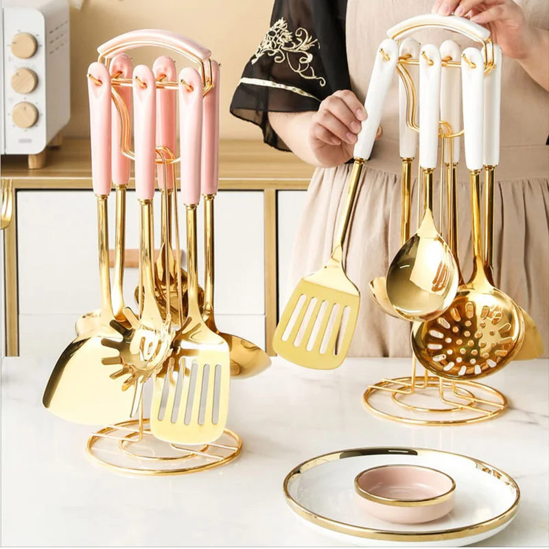 Набор кухонной посуды из нержавеющей стали в скандинавском стиле кухонные