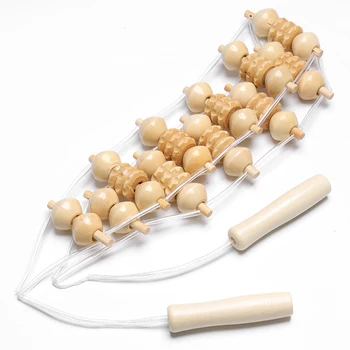 

Wooden Back Massage Roller Wheel Body Neck Leg Waist Roller Body Massage Tool Muscle Relax Yoga Stick Muscle Sticks Health Care