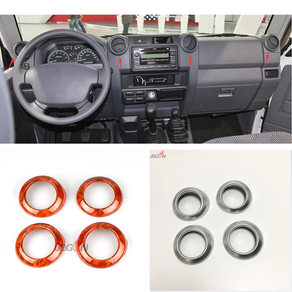 Интерьер Кондиционер Vent выходе кольцо отделка для Toyota Land Cruiser J70 FJ70 FJ71 FJ76 FJ77 FJ78 FJ79