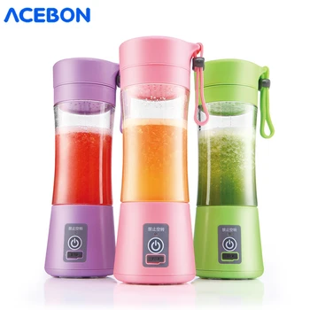 

380ml Portable Juicer Electric USB Rechargeable Smoothie Blender Machine Mixer Mini Juice Cup Maker fast Blenders food processor