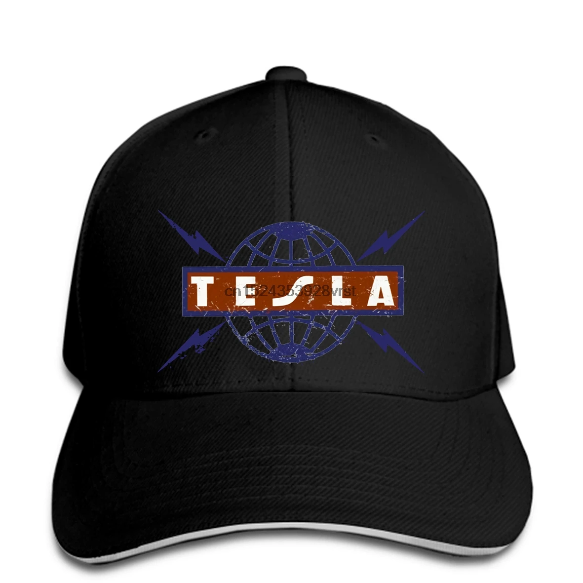Бейсболка Tesla Tour 87 1987 с Фрэнка хэннон из тяжелого металла Мужская Снэпбэк Кепка в