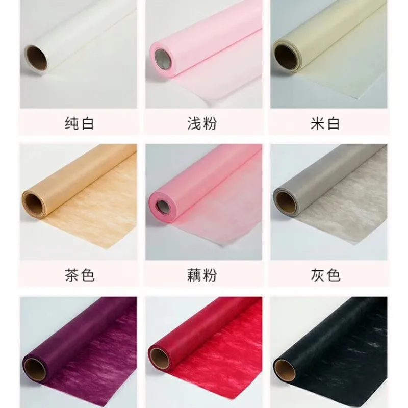 60cm*10yards Thick Roll Flower Wrapping Paper Non-Woven Translucent Flower  Paper Flowers Shop Cotton