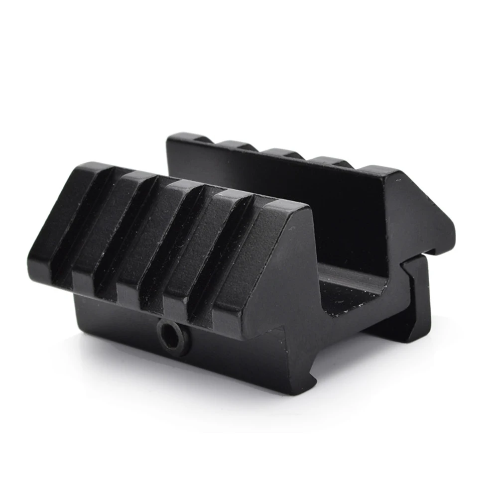 

Tactical Hunting Accessories 4 Side Slot Tactical Double 45 Degree Offset 20 mm Weaverer Scope Mount Picatinny Rail For Rifle