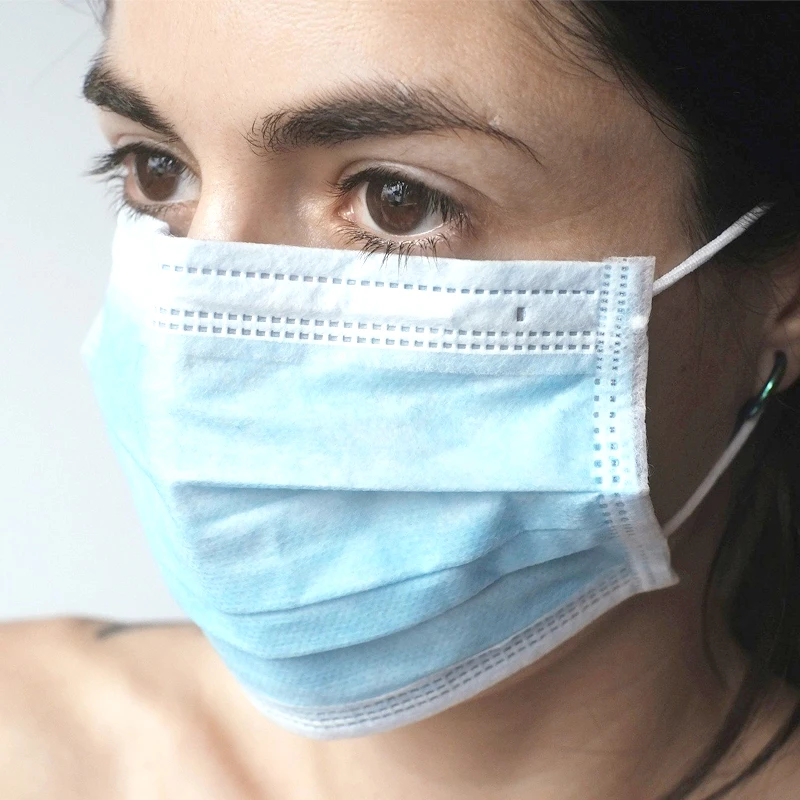 

2020 Hot Sale 50 pcs Disposable Face Mouth Masks Non Woven Anti-Dust Anti PM2.5Anti Influenza Earloops Masks M40
