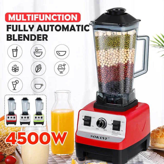 4500W Blenders professional Heavy Duty Commercial mixer juicer ice  smoothies bean coffee Maker Kitchen Appliances 2L