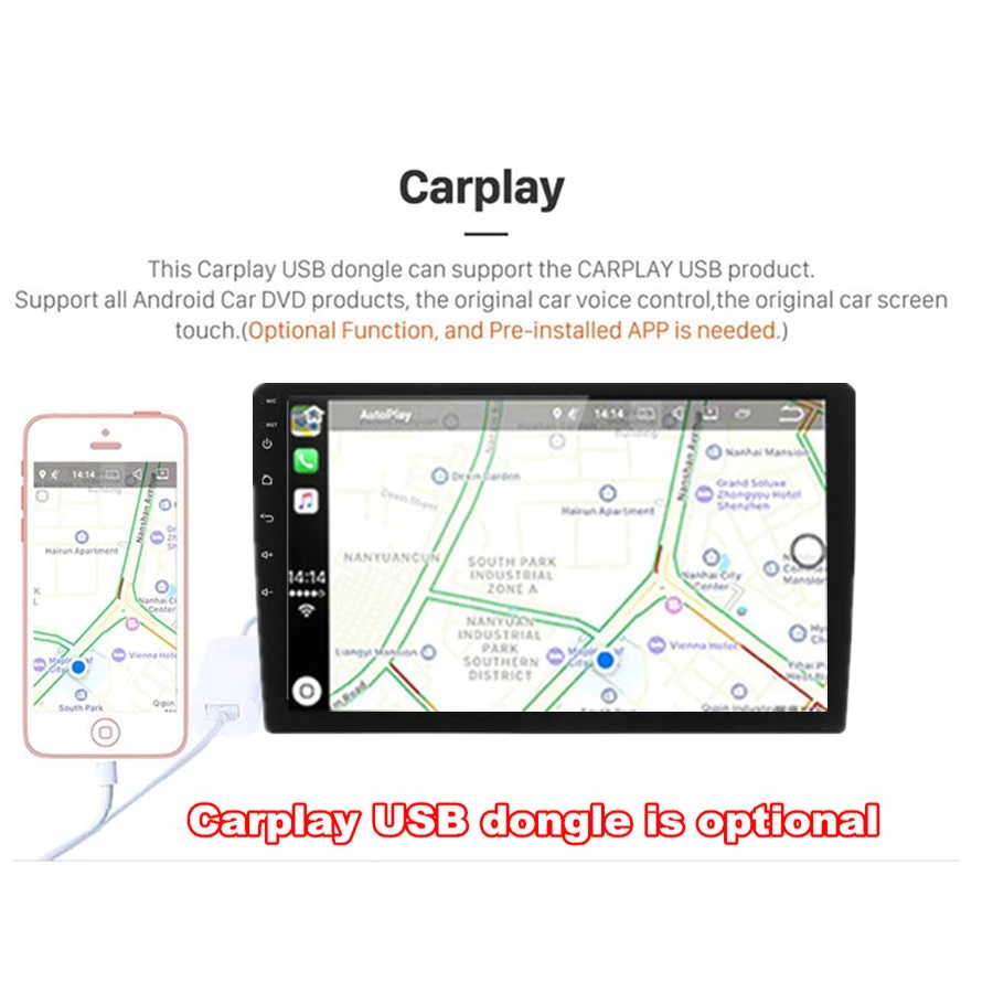  10.1'' Android Quad-core RAM 2GB ROM 32GB Car Stereo Radio GPS WIFI For Toyota Rav4 2013-17（Only su