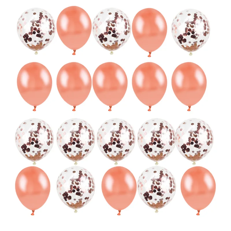 20 шт золотые металлические шары воздушные шары с днем рождения конфетти баллон свадебный душ Свадебные украшения латексные металлические хромированные шары