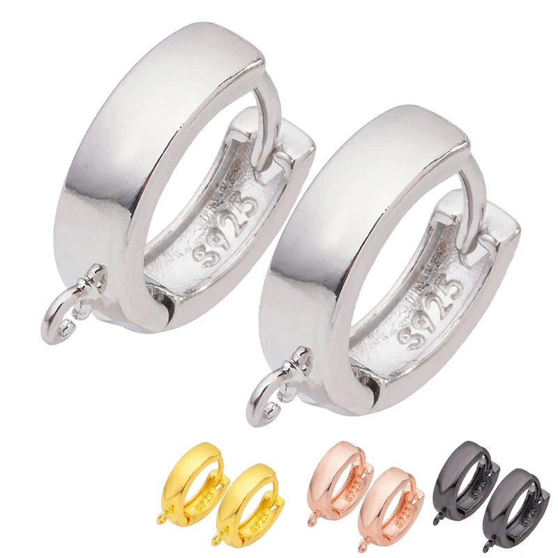

New 17x13mm DIY handmade earrings hoop hook clasp jewelry accessories wholesale popular brass glossy design jewelry findings