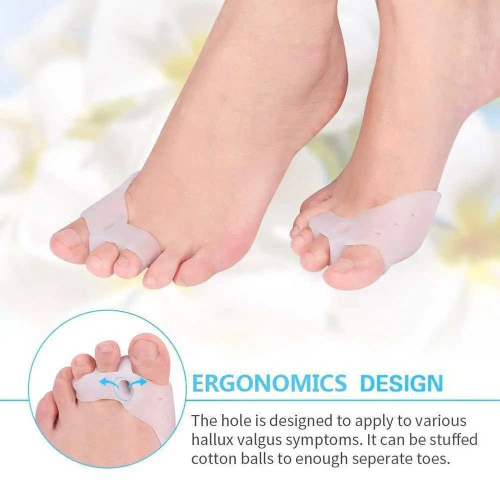 Bone Thumb Orthotics 1 Pair Silicone Gel Hallux Valgus Corrector Big Toes Separators Foot Care Pedicure Device Bunion Adjuster