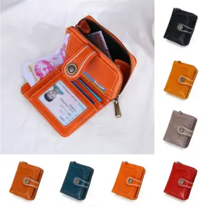 Women's Short Wallet 2020 Retro Wild Wallet Women'S Crocodile Pattern Buckle Wallet Simple Fashion Ladies Clutch Free Shipping