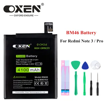 

OXEN BM46 Battery for Xiaomi Redmi Note 3 / Note3 Pro Phone Batteries 4100 mAh High Capacity Lithium Rechargeable Bateria+Tools