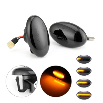 

2x Flowing Dynamic LED Side Marker Light Turn Signal Lights 12V Blinker Lamp for Mercedes Smart W450 W452 A-Class W168 Vito W639