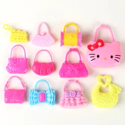 Chaussures de poupée à la mode, accessoires de poupée mignons, sacs de couronne magiques colorés, chaussures à talons hauts pour Barbie, jouets pour filles, 10 articles/Lot 